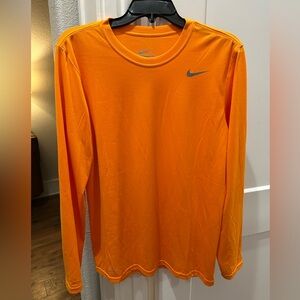 Nike Men's Bright Orange Long Sleeve Tee